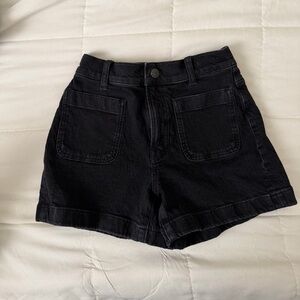 Madewell Black Size 23High-Rise Jean Shorts